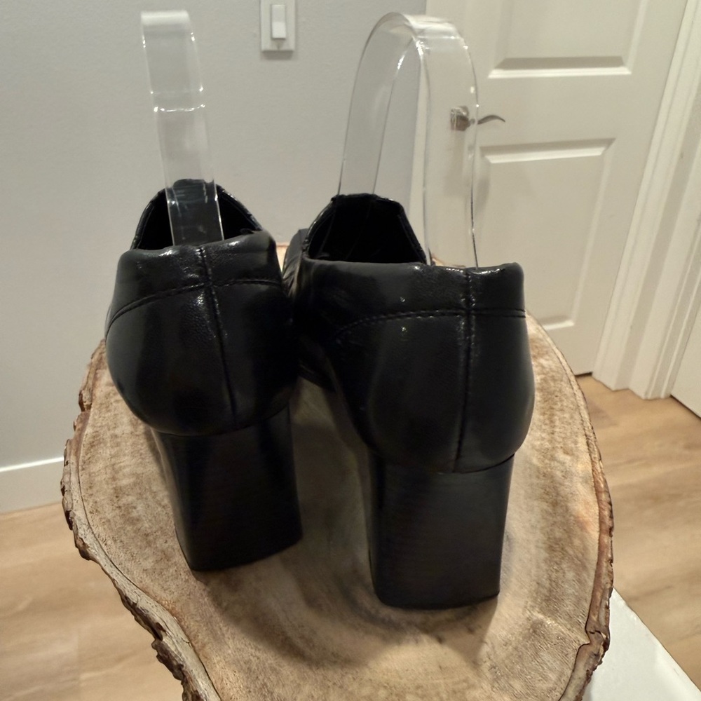 Paul Green Munchen Black Leather Heels! Size 6.5 - Picture 2 of 6